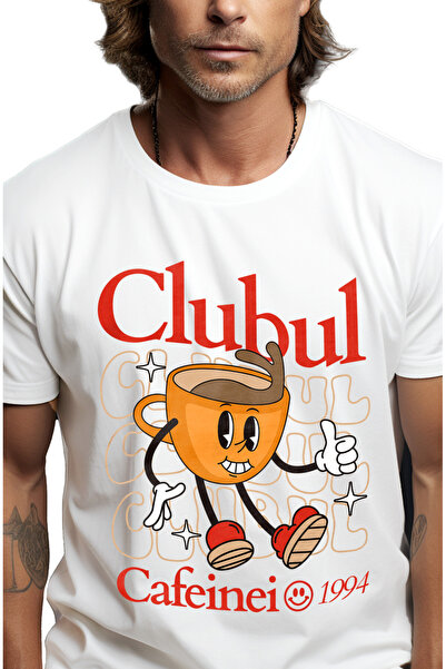 StoryGift Romania Tricou Barbati Clubul Cafeinei Ceasca De Cafea Fericita Cu ...