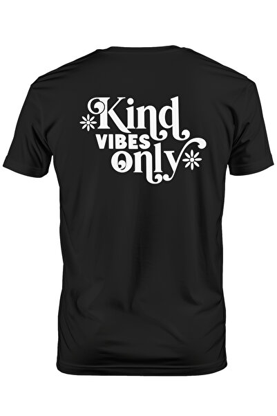 StoryGift Romania Tricou Barbati Cu Floricele Si Textul "kind Vibes Only" - D...