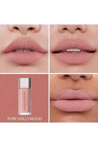 Anastasia Beverly Hills أحمر شفاه سائل مخملي بيور هوليوود - أرجواني فاتح، 0.12 أونصة