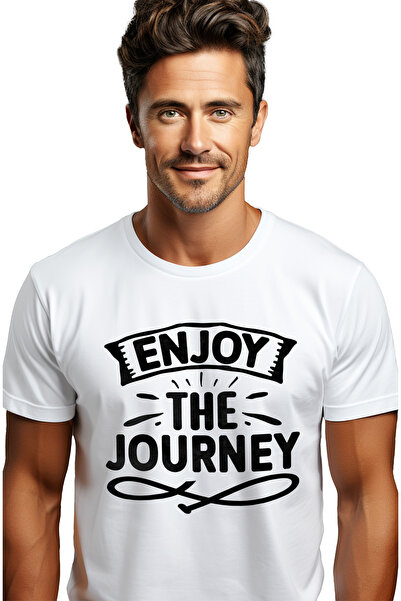 StoryGift Romania Tricou Barbati Cu Mesajul In Engleza "enjoy The Journey" - ...