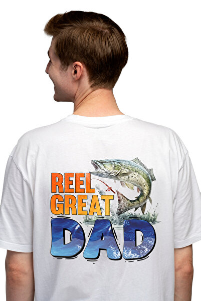 StoryGift Romania Tricou bărbătesc cu mesajul „reel Great Dad”, Grozav, Tată,...