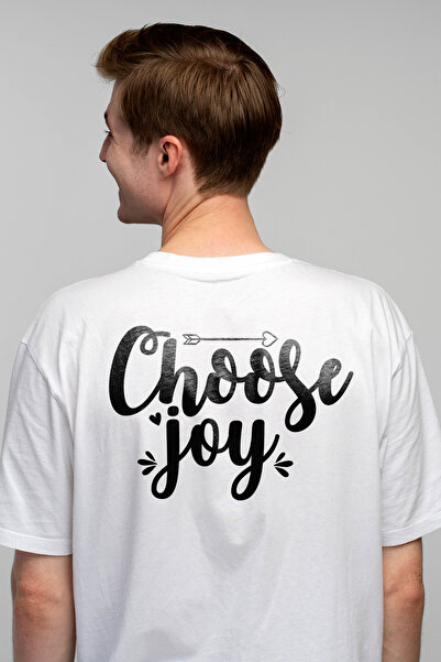 StoryGift Romania Tricou Barbati Cu O Sageata Si Mesajul "choose Joy" - Alege...