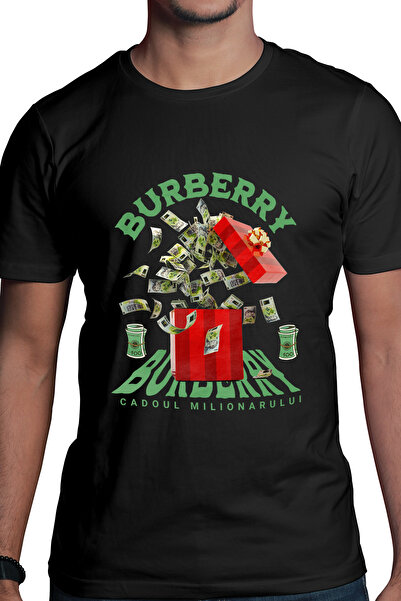 StoryGift Romania Tricou Barbati Burberry - Cadoul Milionarului Cu Imprimeu P...