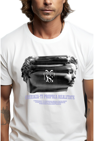 StoryGift Romania Tricou Barbati Creeaza-ti Propria Realitate, Curaj, Vointa ...