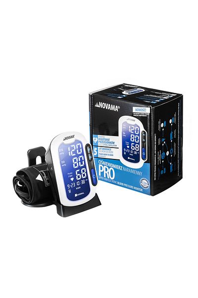 Novama Novama Pro electronic upper arm blood pressure monitor, measurement during cuff inflation