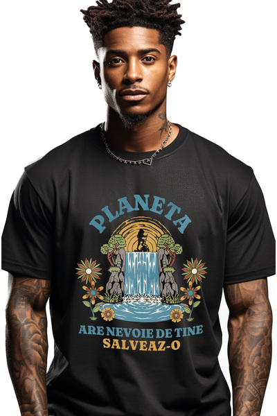 StoryGift Romania Tricou Barbati Planeta Are Nevoie De Tine, Cercetas Aventur...