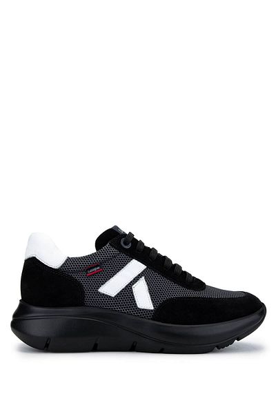 Callaghan Men's Leather & Textile Black Sneakers & Sports Shoes