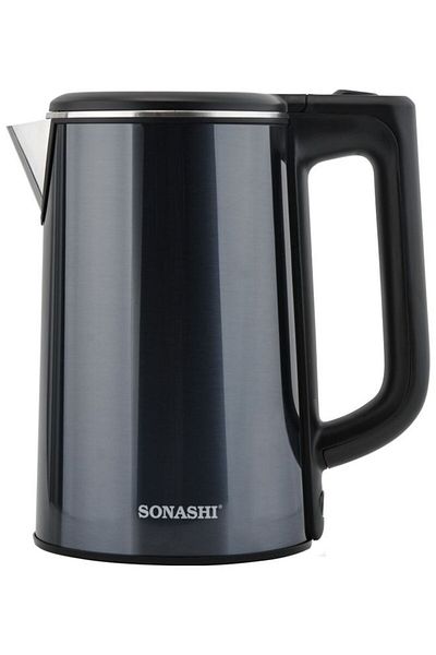 sonashi 1.8L Cordless Kettle - 304 Stainless Steel Kettle with 3 Layer Cool Touch Body