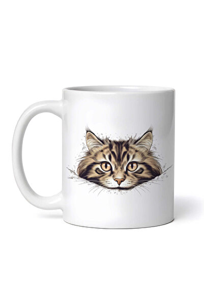 OEM Εξατομικευμένη λευκή κούπα, Γάτα Βεγγάλης, INOVATIX®. 330ml