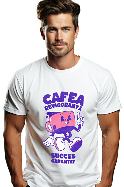 StoryGift Romania Tricou Barbati Cafea Racoritoare, Succes Garantat Energie C...