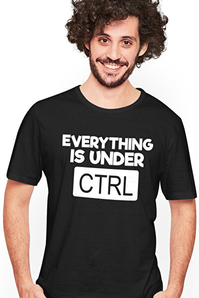 StoryGift Romania Tricou bărbătesc cu buton de tastatură și mesajul „totul es...