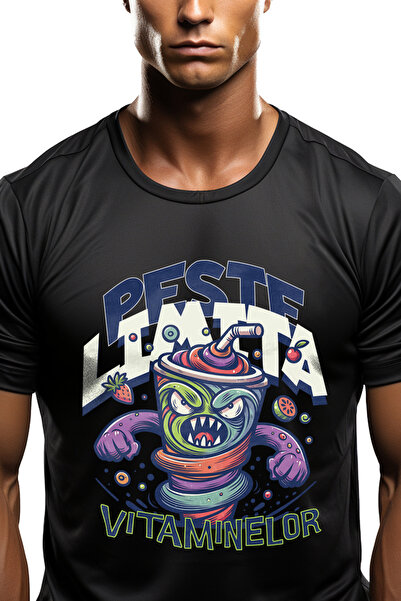 StoryGift Romania Tricou Barbati Bautura De Fructe Peste Limita Vitaminelor, ...