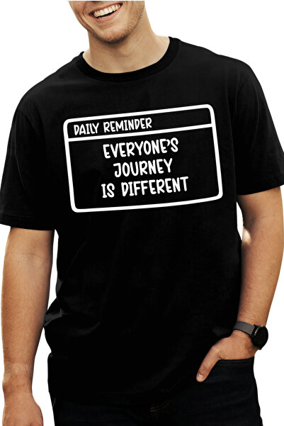 StoryGift Romania Men's T-shirt With Message In English "everyone's Journey I...