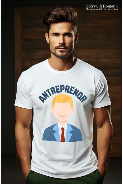 StoryGift Romania Men's T-Shirt Entrepreneur Boss Seo Ceo Business Lover With Print On The Front, 100% Cotton Stg