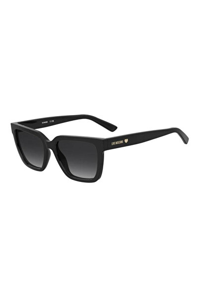 Love Moschino Women's Sunglasses MOL087/S 807/9O, Plastic, Black, 55 mm