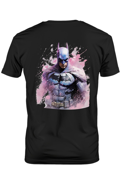 StoryGift Romania Tricou bărbătesc cu Batman, mască, DC, pelerină, supererou,...