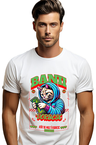 StoryGift Romania Tricou Barbati Pisica Gangster Numarand Bacnote Banii Vorbe...