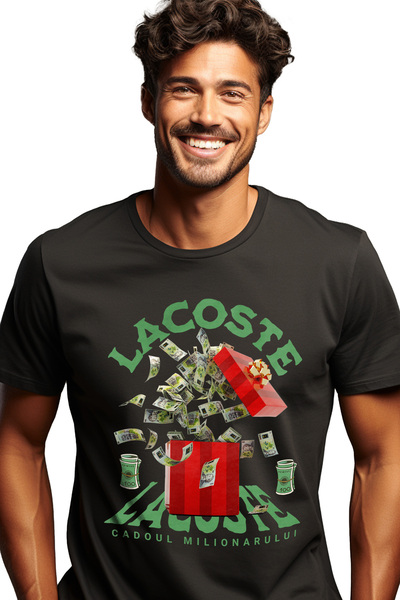 StoryGift Romania Men's T-shirt - Millionaire's Gift With Front Print, 100% C...