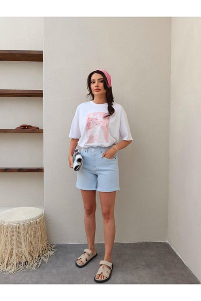 ESRAHELVACI Blue Bermuda Shorts