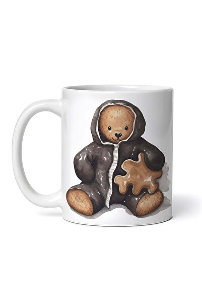 INOVATIX Personalized white mug, Gingerbread Bear, INOVATIX®. 330ml