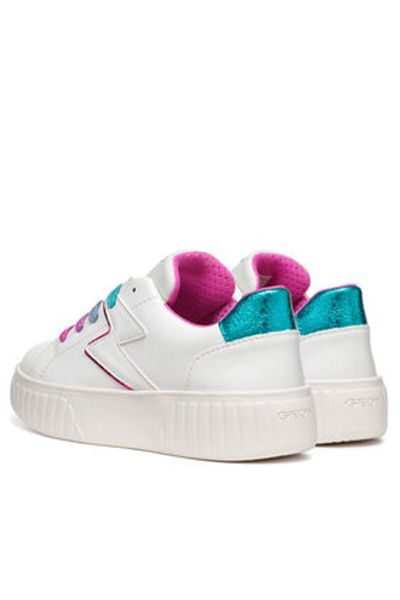 Geox girls' sneakers J45DVA-0BCBN white