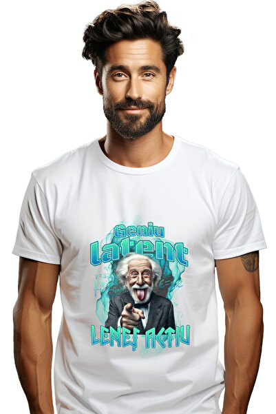 StoryGift Romania Tricou Barbati Geniu Latent Lenes Activ, Matematica, Haios ...
