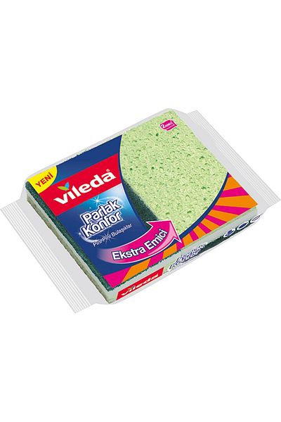 Vileda Viscose Flat Sponge 2 Pack