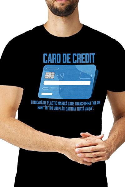 StoryGift Romania Tricou Barbati Card De Credit, Banca, Rate La Banca, Bani, ...