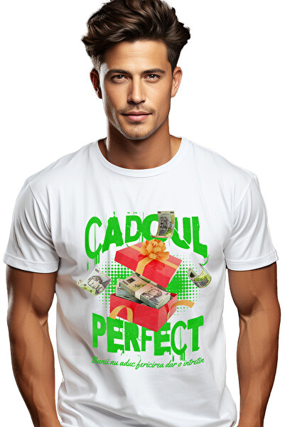 StoryGift Romania Tricou Barbati Cadoul Perfect - Teanc De 500 De Lei Romanes...