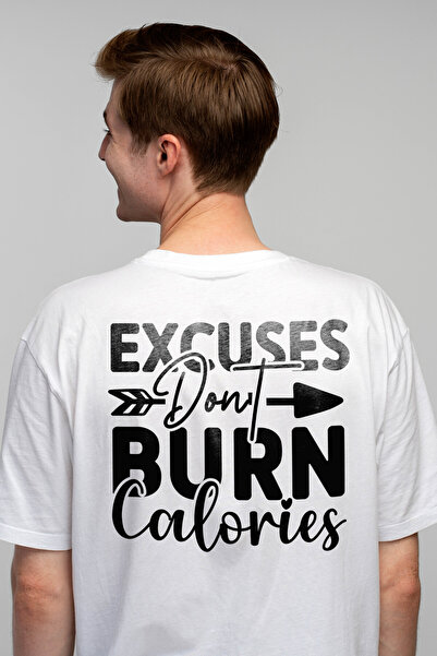 StoryGift Romania Tricou Barbati cu mesajul in engleza "Excuses don't burn ca...