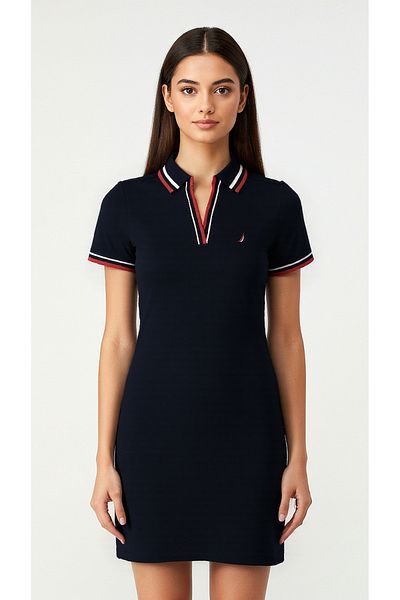 Nautica Short sleeve Premium Cotton Knee length Dress