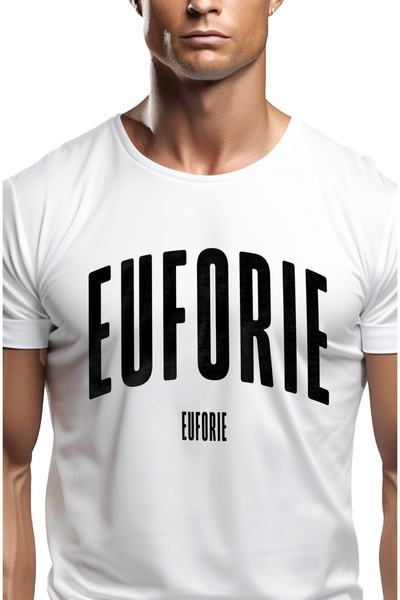 StoryGift Romania Tricou Barbati Cuvantul Euforie, Motivational, Self Help, I...