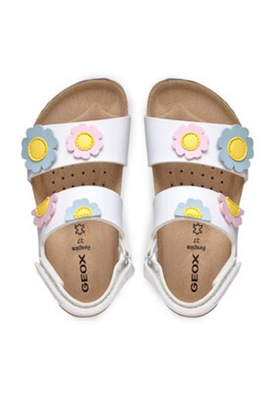 Geox girls' sandals J558MD-000BC white