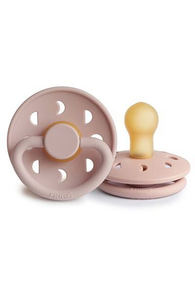 Frigg Moon Phase Rubber Pacifier - Blush 0-6 Months