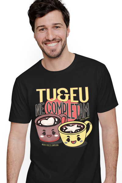 StoryGift Romania Tricou Barbati Pereche Perfecta Ne Completam Cuplu Iubire C...