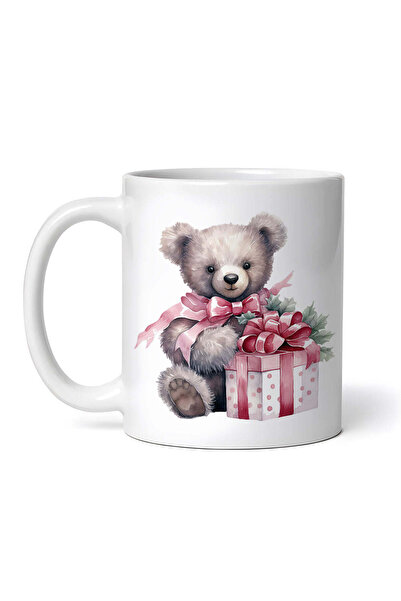 OEM Cană albă personalizată, Ursuleț de pluș cu cadou de Crăciun, INOVATIX®. ...