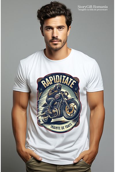 StoryGift Romania Tricou Barbati Rapiditate Barbat Pee Motor Viteza Adrenalina Cu Imprimeu Pe Fata, 100% Bum Stg