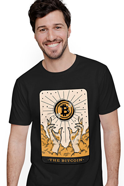 StoryGift Romania Tricou Barbati Cu Carte Tarot, Bitcoin In Ceruri Maine Spre...