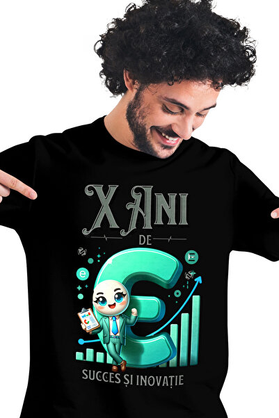 StoryGift Romania Tricou Barbati Aniversare Afacere X Ani De Succes Si Inovat...