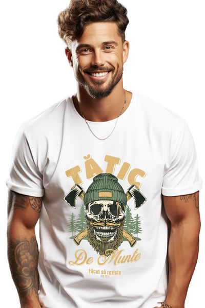 StoryGift Romania Tricou Barbati Tatic De Munte. Facut Sa Reziste, Familie Iu...