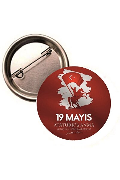 yıldızkurdelaankara 19 MAYIS BUTON ROZET 20 ADET 58MM