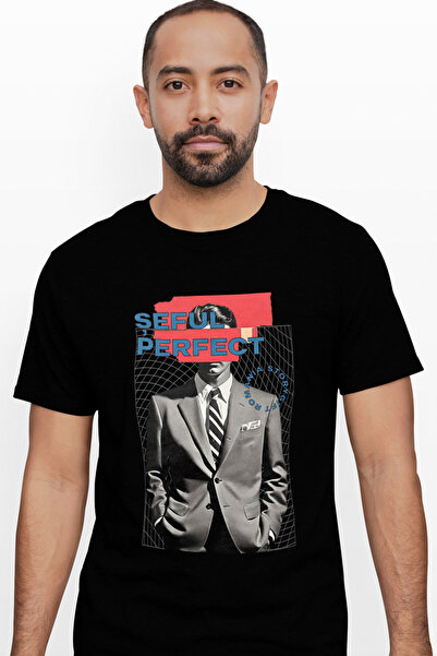 StoryGift Romania Men's T-Shirt Perfect Boss Man In Suit, Male Leader With Print On Face, 100% Cotton, Stg