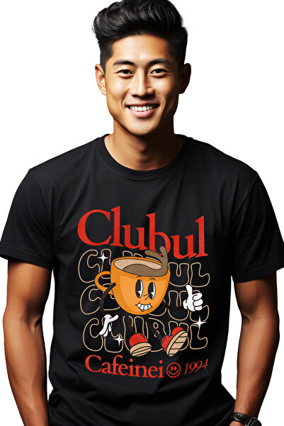 StoryGift Romania Tricou Barbati Clubul Cafeinei Ceasca De Cafea Fericita Cu ...