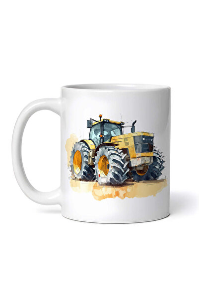 OEM Cană albă personalizată, Tractor Luis, INOVATIX®. 330 ml