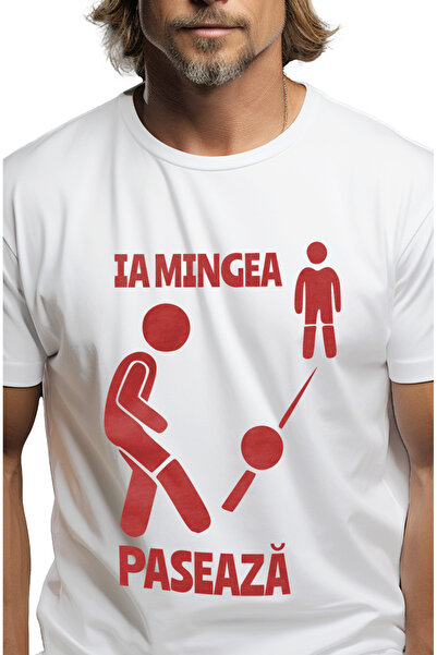 StoryGift Romania Tricou Barbati Sileta Om Pasand Mingea Iubitorii De Fotbal ...