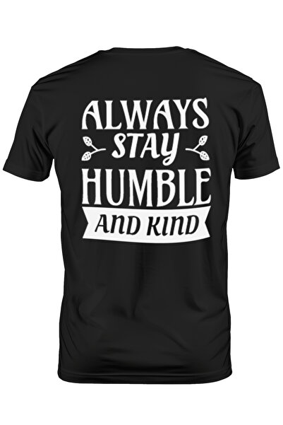 StoryGift Romania Tricou bărbătesc cu mesajul în engleză „always Stay Humble ...
