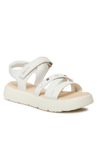 Geox girls' sandals J45DBI-0003W white