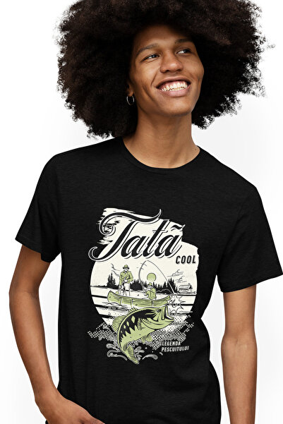 StoryGift Romania Tricou Barbati Tata Cool Legenda Pescuitului Familie Parint...