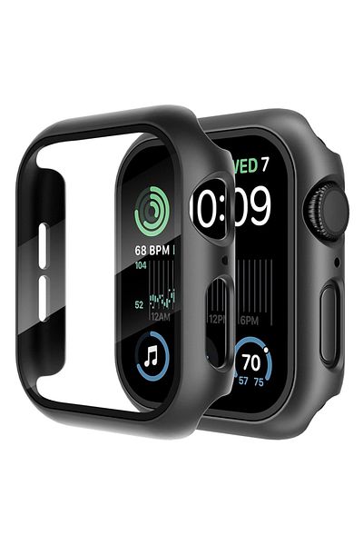 SKYDDAR INNOVATION 360° Ultra-Thin Protective Case for Apple Watch 4 / 5 / 6 / SE (40mm), Full Screen - Black