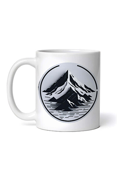 OEM Εξατομικευμένη λευκή κούπα, Mountain Peak, INOVATIX®. 330ml